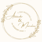 Sticker Carte Mariage mignonne (Recto)