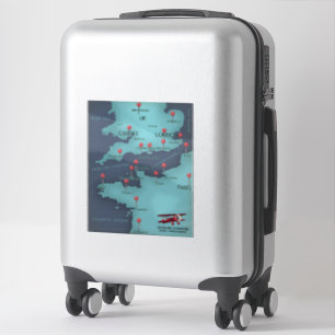 Sticker Carte nautique de la Manche