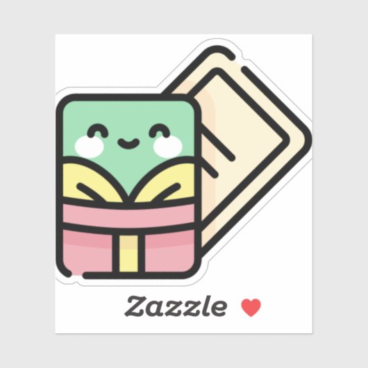 Sticker carte noël (Feuille)