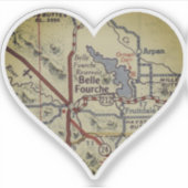 Sticker Carte Old Belle Fourche SD (Devant)