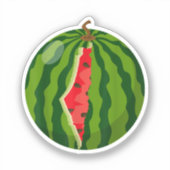 Sticker Carte Palestine Watermelon Arabe Calligraphie (Recto)