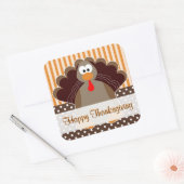Sticker carte plat Bon thanksgiving Turquie (Enveloppe)