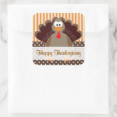 Sticker carte plat Bon thanksgiving Turquie (Sac)