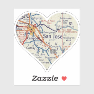 Sticker Carte San Jose