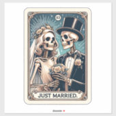 Sticker Carte Tarot Mariée (Feuille)