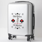 Sticker Carte Tarot Queen of Spades Thunder_Cove (Sur valise)