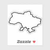 Sticker Carte ukrainienne (Feuille)
