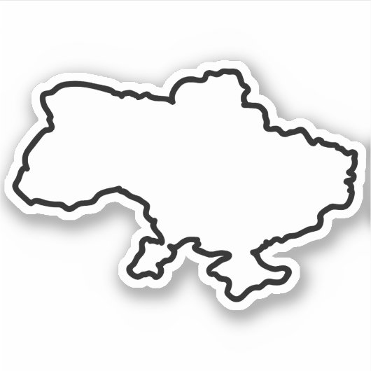 Sticker Carte ukrainienne (Devant)