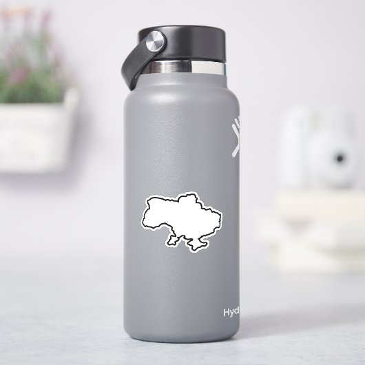 Sticker Carte ukrainienne (HydroFlask)