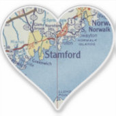 Sticker Carte Vintage de Stamford (Devant)