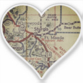 Sticker Carte Vintage Sturgis (Devant)