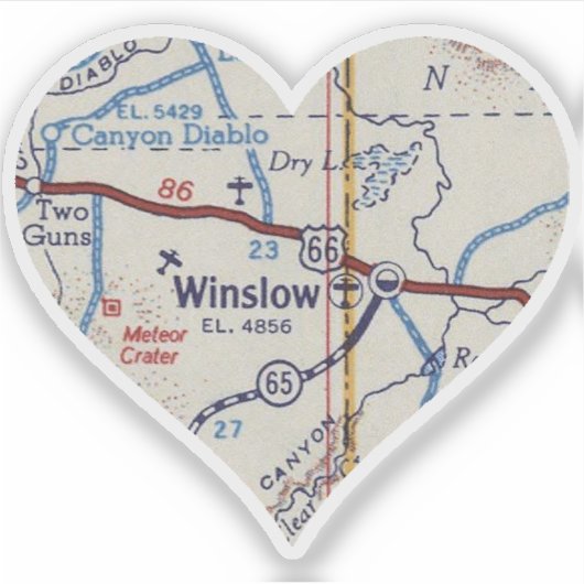 Sticker Carte Winslow (Devant)