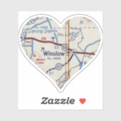 Sticker Carte Winslow (Feuille)