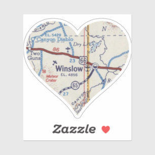 Sticker Carte Winslow