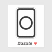 Sticker Carte Zener | Cercle creux (Feuille)