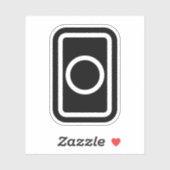 Sticker Carte Zener | Cercle creux (Feuille)