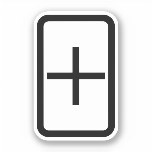 Sticker Carte Zener | Connexion Plus (Devant)