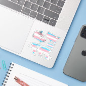 Sticker Cartes de tarification trans I (Ordinateur portable avec iPhone)