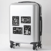 Sticker Cartes de Tarot du Café (Sur valise)