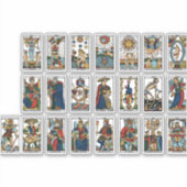 Sticker Cartes de tarot vintage (Devant)