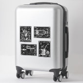 Sticker Cartes Tarot Café (Sur valise)