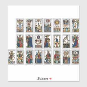Sticker Cartes Tarot vintages