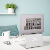 Sticker Cartes Tarot vintages (Ordinateur portable sur le bureau)