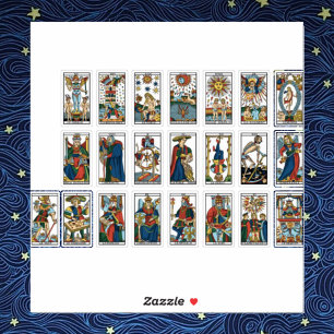 Sticker Cartes Tarot vintages