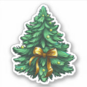 Sticker Cartographie arbre de Noël (Devant)