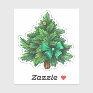 Sticker Cartographie arbre de Noël