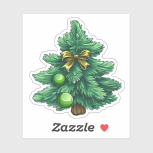 Sticker Cartographie arbre de Noël