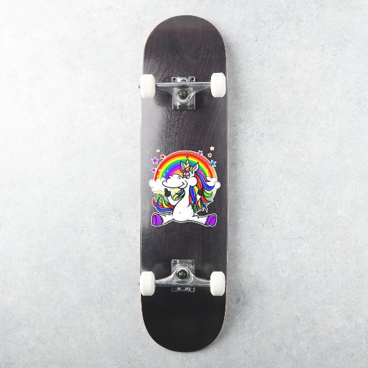 Sticker Carton arc-en-ciel (Skateboard)
