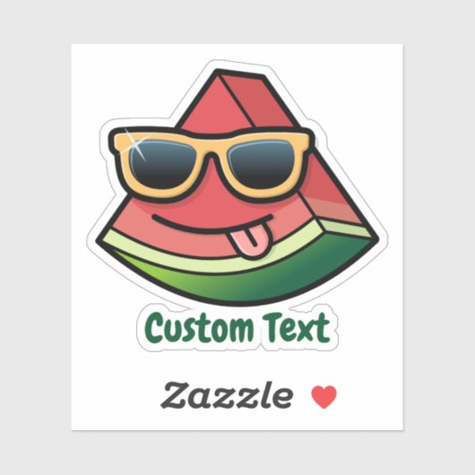 Sticker Carton de pastèque (Feuille)