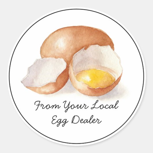 Sticker Carton De Votre Concessionnaire D'Oeuf Loc (Devant)
