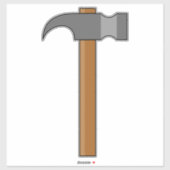 Sticker Carton en marteau (Feuille)