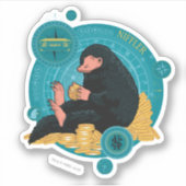 Sticker Carton NIFFLER™ Avec Pièces D'Or (Devant)