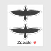 Sticker Cartons corbeaux (Feuille)