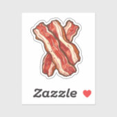 Sticker Cartoon bacon (Feuille)