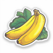 Sticker Cartoon banana (Recto)