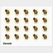 Sticker Cartoon Beaver (Feuille)