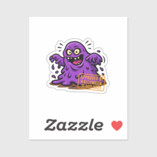 Sticker Cartoon Blob - Approuvé par Halloween