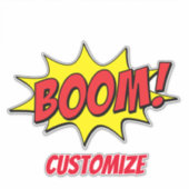 Sticker Cartoon Boom Thunder_Cove (Devant)