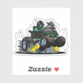 Sticker Cartoon buggy (Feuille)