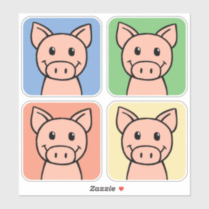 Sticker Cartoon Clip Art Rire Piggie Piggy Piggy Pigs!