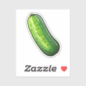 Sticker Cartoon cucumber (Feuille)