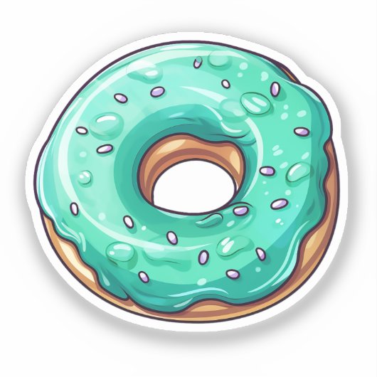 Sticker Cartoon donut (Recto)