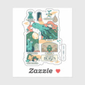 Sticker Cartoon Fantastic Beasts Scenes (Feuille)