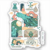 Sticker Cartoon Fantastic Beasts Scenes (Devant)