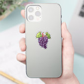 Sticker Cartoon grapes (Téléphone)
