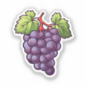 Sticker Cartoon grapes (Recto)